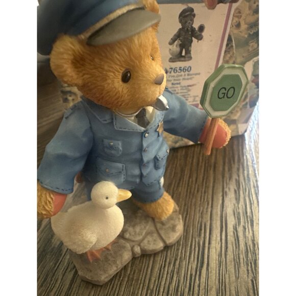 Cherished Teddies Officer Kent Figurine With Duck & Box 1995 - Picture 4 of 7